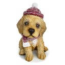 Ver imagem 1 de Escultura Cachorro Natalino Marrom Pet Mania 18cm