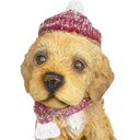 Ver imagem 2 de Escultura Cachorro Natalino Marrom Pet Mania 18cm