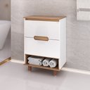 Ver imagem 2 de Conjunto Beatriz 60cm com Pés Espelho Gota - Fabribam Branco/catedral