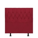 Ver imagem 1 de Cabeceira Estofada Istambul Capitonê 90cm Solteiro Box Quarto Corino Vermelho - Gat Magazine
