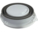 Ver imagem 3 de Balde Resistênte e Dobrável Retrátil Silicone 10 Lt Nobre Cinza