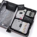 Ver imagem 4 de Organizador Mala Viagem Kit Completo 6 Peças Necessaire Porta Guarda Roupas Sapatos Biquini