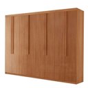 Ver imagem 4 de Guarda Roupa Casal Avant Mdf com 8 Portas 4 Gavetas Moderna Naturalle sem Pés