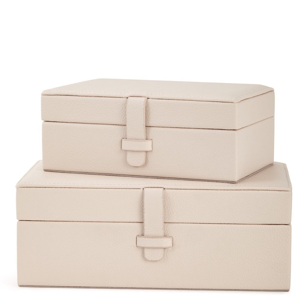Kit de Caixa Decorativa em Mdf e Pu - Off White