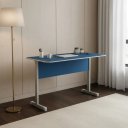 Ver imagem 2 de Mesa de Escritório Economica Básica Azul 0,80x0,60m