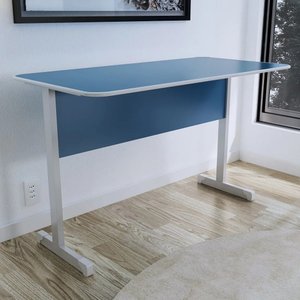 Mesa de Escritório Economica Básica Azul 0,80x0,60m