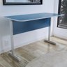 Mesa de Escritório Economica Básica Azul 0,80x0,60m - 1