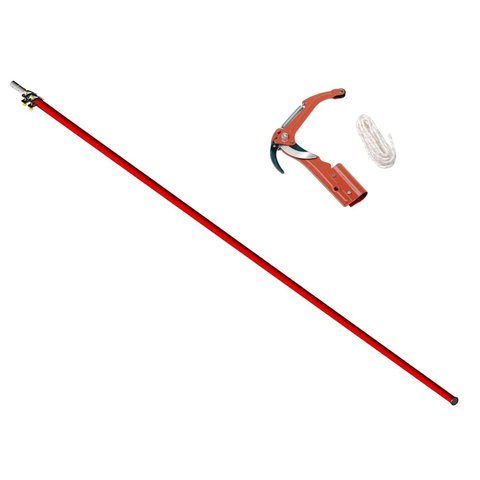 Kit Coleta de Sementes com Tesoura Bahco P34-27a, Cabo Duraluminio Extensor 2,5-7mts