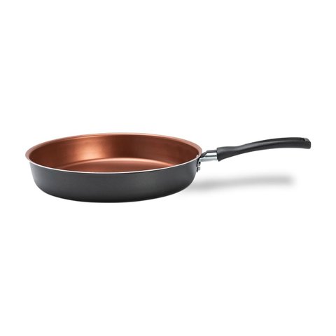 Frigideira Alta 24 Cm 1,95 L Revestimento Pro-flon Antiaderente Cor Cinza Range Linha Topázio Brinox