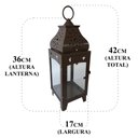 Ver imagem 3 de Lanterna Marroquina Rústica Artesanal Design Exclusivo