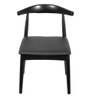 Cadeira Elbow Chair Carina Or Design 47 Cm (larg) Madeira Preta Assento em Poliuretano (pu) Preto - 2