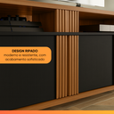 Ver imagem 7 de Rack Bancada para Tv até 70 Polegadas 1,80m Nt 1290 Preto / Freijó