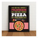 Ver imagem 1 de Quadro Mas Você Pode Comprar Pizza c/ Vidro e Moldura Preto
