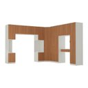 Ver imagem 2 de Guarda Roupa Planejado 13 Portas 1 Gaveta 8 Peças Hera CabeCasa MadeiraOriginals Algodão/Louro