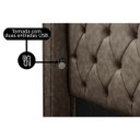 Ver imagem 4 de Cabeceira Estofada e Baú Cama Couro Sintético King Grécia:1824