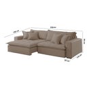Ver imagem 5 de Sofá Zen Veludo 02 Módulos 90 Cm B25 Meu Sofá Online
