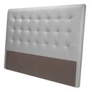 Ver imagem 1 de Cabeceira Oslo Tecido Poliester Cinza 140cm - 67055