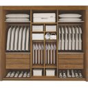 Ver imagem 2 de Guarda Roupa Casal com Espelho 3 Portas 6 Gavetas - Pacioli Sky - Móveis Bettio