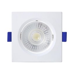 Spot de Led Embutir Slim Mr11 Quadrado 3w Bivolt Blumenau 3000k Luz Quente - 1