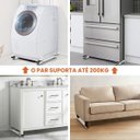 Ver imagem 5 de Suporte Base Rodinhas Ajustável Máquina Lavar Geladeira