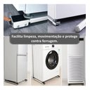 Ver imagem 2 de Suporte Base Rodinhas Ajustável Máquina Lavar Geladeira