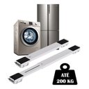 Ver imagem 1 de Suporte Base Rodinhas Ajustável Máquina Lavar Geladeira