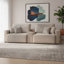 Ver imagem 1 de Sofá 3 Lugares Reclinável 172cm Modulado Console Usb Benedict Boucle K01 - D'rossi