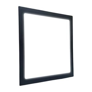 Lum. Painel Led Emb. Quadrado Preto 18w 3000k - Lumanti