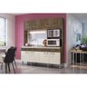 Cozinha Compacta Completa Luisa 08 Portas 01 Gavetas 200x185x54cm Itauba Off White - 3