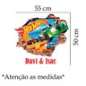 Adesivo de Parede Buraco Falso Hot Wheels:55 X 50 Cm - 2