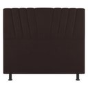 Ver imagem 1 de Cabeceira Cama Box Casal King Size Dublin 195cm Linho Marrom - Abmaza