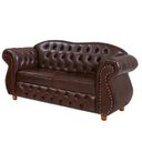 Ver imagem 1 de Namoradeira Chesterfield Merlô 2 Lugares Couríno Marrom