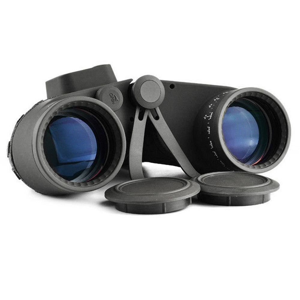 Binóculo Telêmetro Ocular Telescópio Bússola Caça 10x50 HD À Prova D 'Água Zoom preto