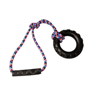 Brinquedo para cães Puxador Com Corda 12mm Pneu Hard (G)