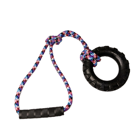Brinquedo para cães Puxador Com Corda 12mm Pneu Hard (G)