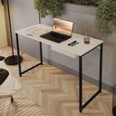 Ver imagem 3 de Escrivaninha com Gaveta Mia 110 X 45 Klm Store Preto com Off White