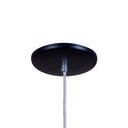 Ver imagem 2 de Pendente Meia Lua 24cm Luminária Lustre Alumínio Preto Fosco