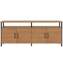 Ver imagem 3 de Aparador Buffet para Sala de Jantar 4 Portas Industrial Suria D03 Freijó Preto Fosco - Lyam Decor