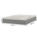 Ver imagem 5 de Cama Box Baú Casal Molas Ensacadas Pillow Top 138x188x66cm Martino Cinza Umaflex Cinza
