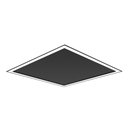 Ver imagem 1 de Plafon de Embutir Newline Fit Edge Em0124 32w 62cm Bivolt Preto 3000k Luz Amarela