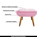 Ver imagem 5 de Puff Decorativo Pés Palito Charger Suede Rosa G19 - Gran Belo