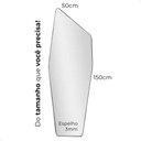 Ver imagem 2 de Espelho Orgânico Moai 150x50 Minimalista Decorativo para Sala Banheiro Quarto com Moldura em Couro