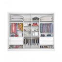Ver imagem 3 de Guarda Roupa Casal com Espelho 2 Portas 4 Gavetas Verona-Branco Acetinado Made Marcs