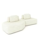 Ver imagem 5 de Sofá Modular Dakota Ilha 2 Módulos 310cm Offwhite Linho Gran Belo
