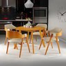 Mesa de Jantar Redonda Espanha 110 Cm Cor Mel - 3