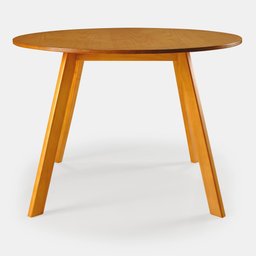Mesa de Jantar Redonda Espanha 110 Cm Cor Mel - 7