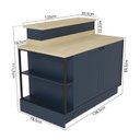 Ver imagem 3 de Bancada Ilha 138cm Cozinha Évora