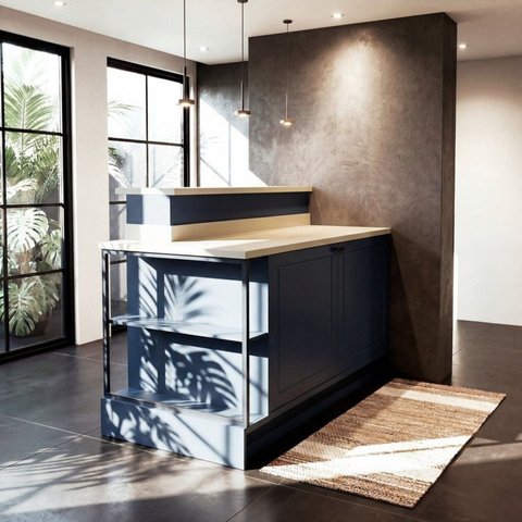 Bancada Ilha 138cm Cozinha Évora