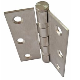 Kit 5 Dobradiças Inox para Porta Dobradiça Anti Ruído 7,5cm - 9
