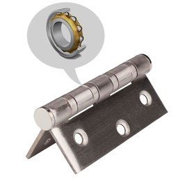 Kit 5 Dobradiças Inox para Porta Dobradiça Anti Ruído 7,5cm - 8